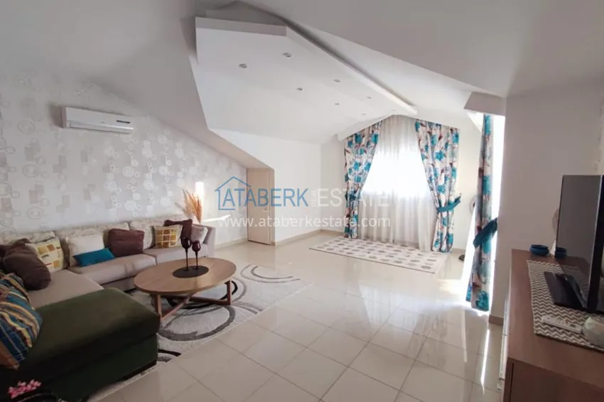 Purchase  5+1 penthouse duplex in the center of Alanya Cleopatra beach area 8 
