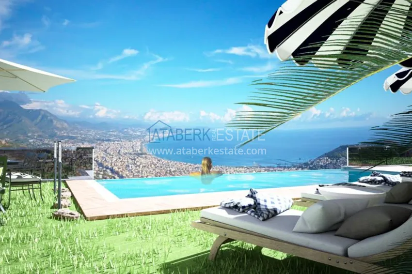 Spectacular villas from the developer at the final stage of construction - Alanya, Tepe 7 