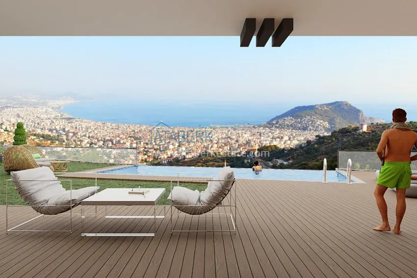 Spectacular villas from the developer at the final stage of construction - Alanya, Tepe 10 