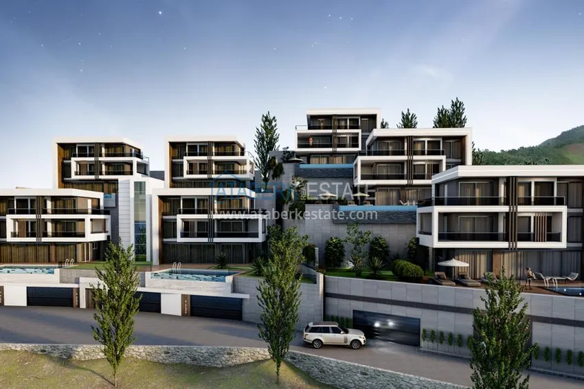 Spectacular villas from the developer at the final stage of construction - Alanya, Tepe 2 