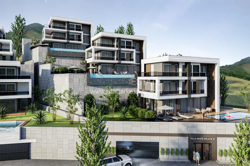 Spectacular villas from the developer at the final stage of construction - Alanya, Tepe 3 