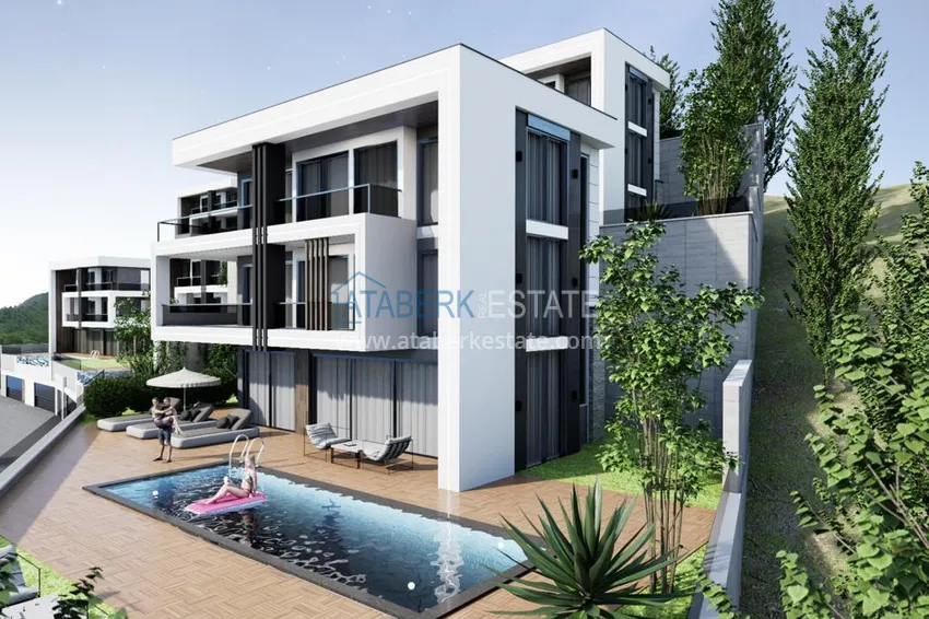Spectacular villas from the developer at the final stage of construction - Alanya, Tepe 4 