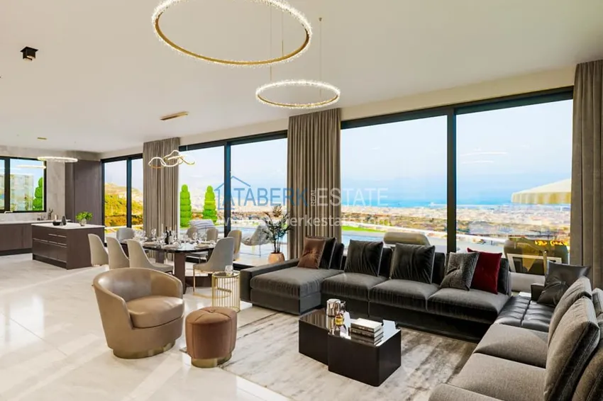 Purchase  Spectacular villas from the developer at the final stage of construction - Alanya, Tepe 2 