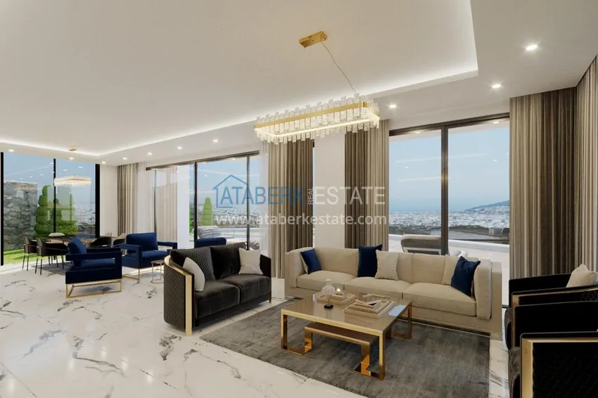 Purchase  Spectacular villas from the developer at the final stage of construction - Alanya, Tepe 7 