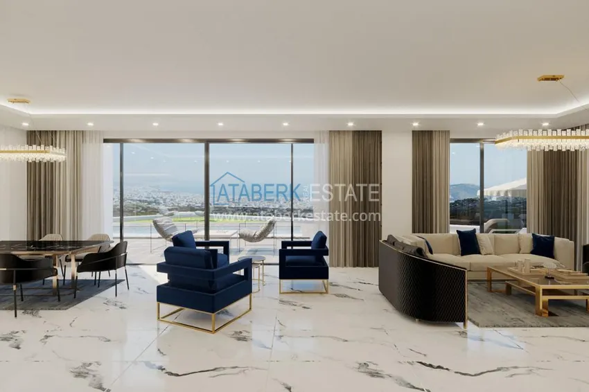 Purchase  Spectacular villas from the developer at the final stage of construction - Alanya, Tepe 8 
