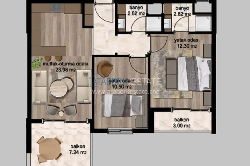 Buy cheap Apartments at affordable prices in a residential complex under construction Cesmeli-Mersin 4