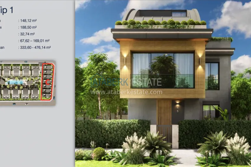 Buy cheap New project of villa complex in Antalya, Doşemealti district directly from the developer with the right to citizenship 1 