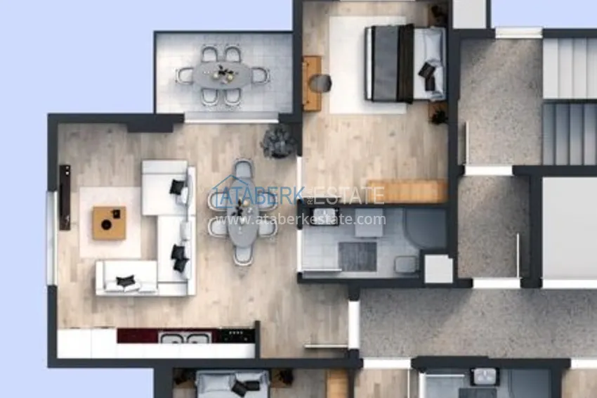 Buy cheap 1+1 apartment in a new modern complex - Avsallar district, Alanya 1 