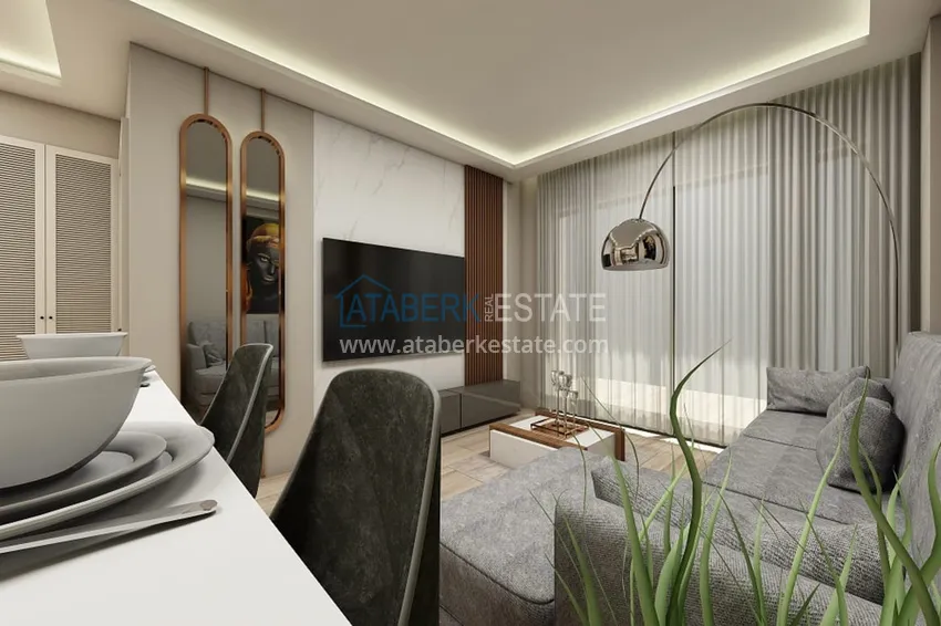 Purchase  Apartments 1 + 1 from the investor in the complex under construction, Demirtas district - Alanya 10 