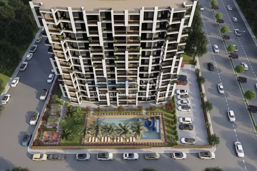 Apartments from the developer at the excavation stage in Kargipınary-Mersin 3 