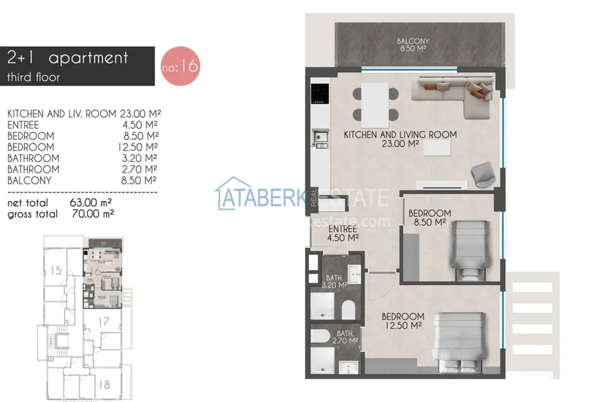 Buy cheap Apartments and penthouses with sea views in a new complex on the first coastline 4 