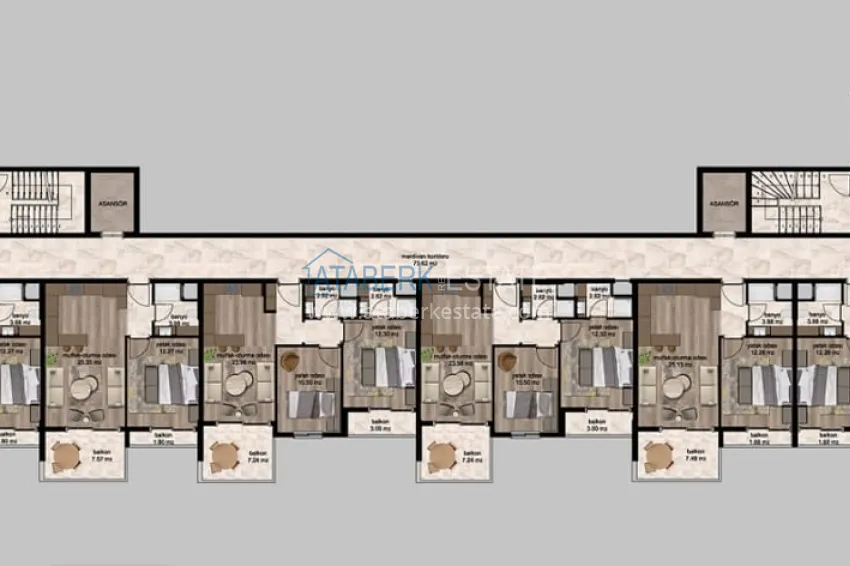 Buy cheap Apartments at affordable prices in a residential complex under construction Cesmeli-Mersin 1