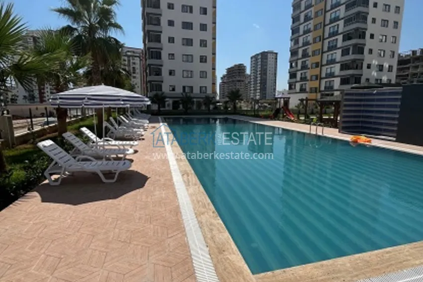 Urgent sale! Apartment 2 + 1 furnished with appliances, sea view Teje Mersin 2