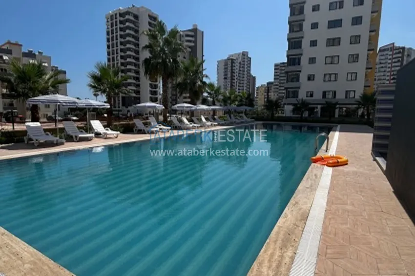 Urgent sale! Apartment 2 + 1 furnished with appliances, sea view Teje Mersin 3