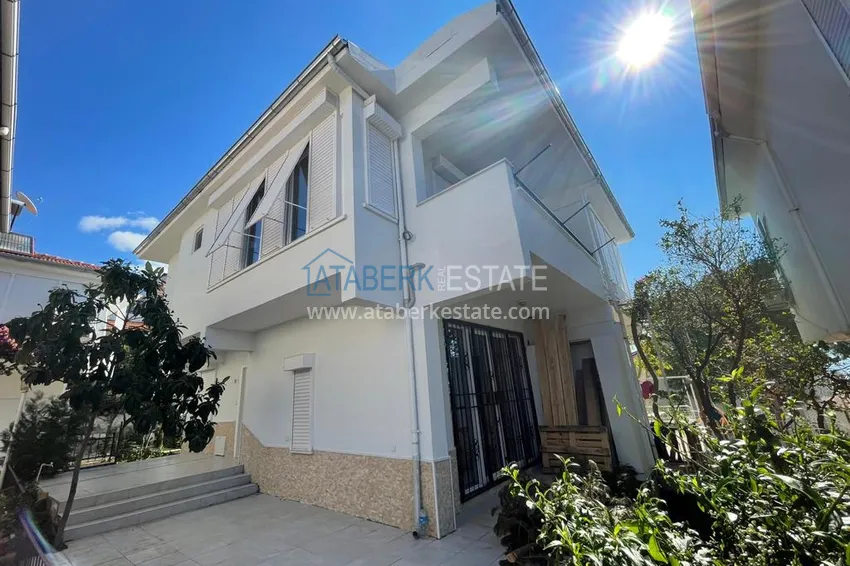2+1 two-story villa with garden and sea view - Yeşilyoz district, Alanya  1 