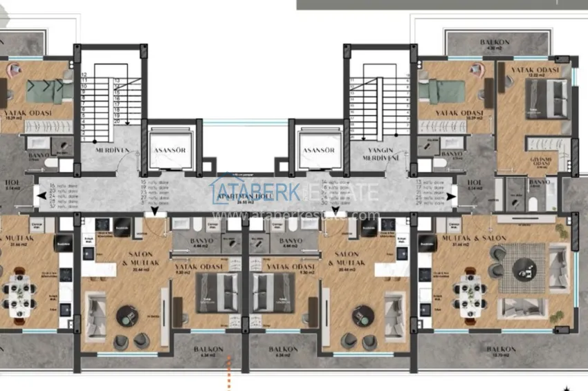 Buy cheap Real estate from a developer in Antalya - a comfortable residential complex in the Aksu district, Altintash 1