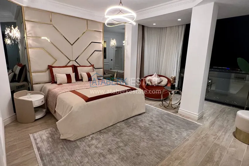 Purchase  View two-storey villa with luxurious furniture and sea view, Mahmutlar district - Alanya 11 