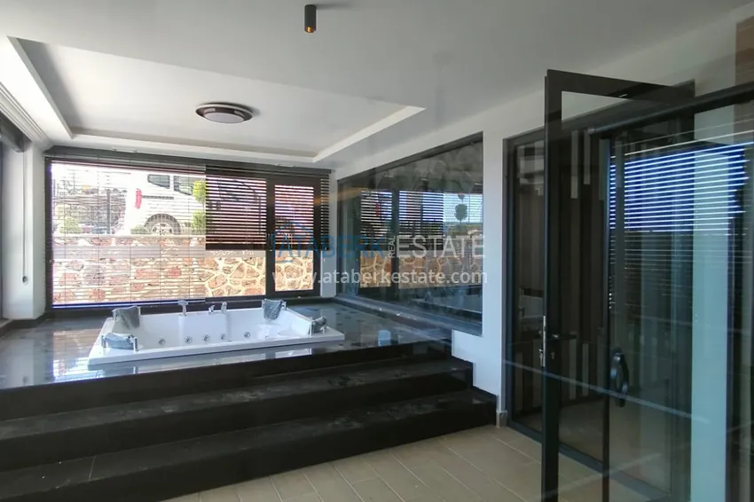 1+1 apartment with furniture and mountain views in a modern boutique complex, Oba district — Alanya 12 