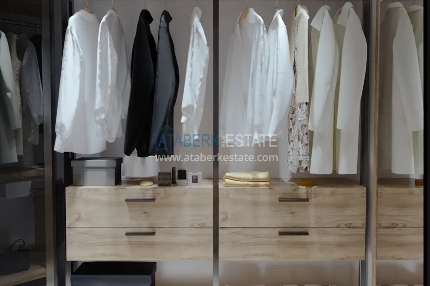 Purchase 2+1 duplex with furniture and mountain views in a young modern complex, Oba district — Alanya 11