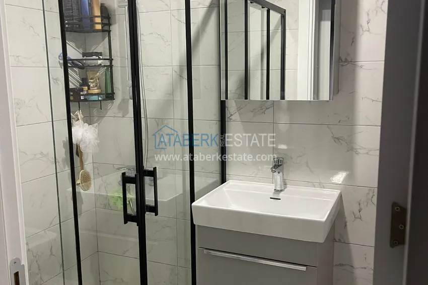 Purchase 2+1 duplex with furniture and mountain views in a young modern complex, Oba district — Alanya 12