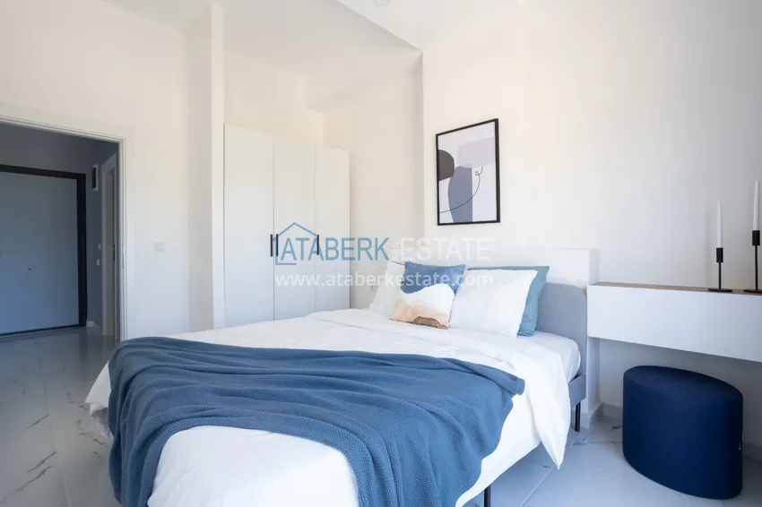 Purchase  Apartment 1+1 furnished with designer interior in a new building, Avsallar area - Alanya. Suitable for short term rental 13 
