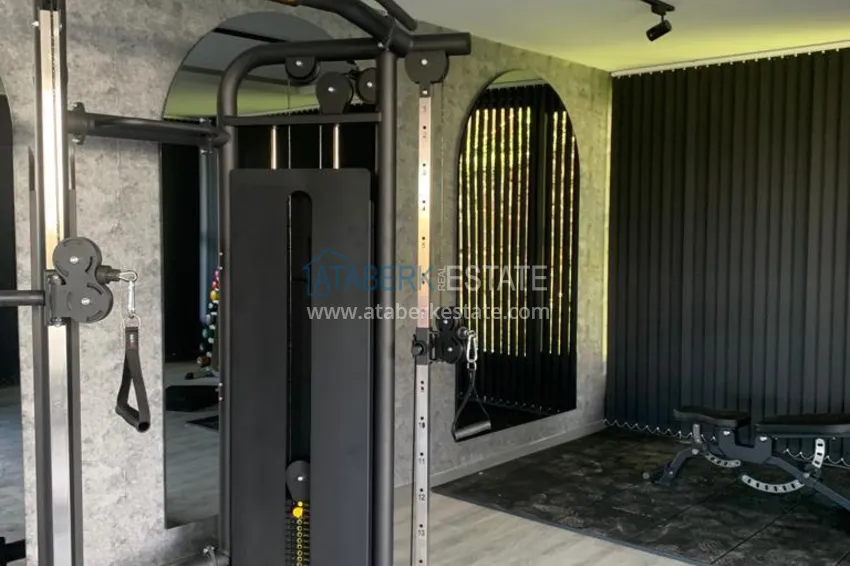 1+1 apartment with furniture and mountain views in a modern boutique complex, Oba district — Alanya 16 