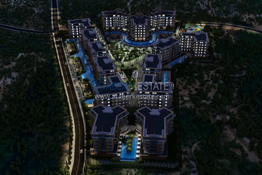 A new grandiose project of a large-scale residential complex in the Kestel area - Alanya 17 
