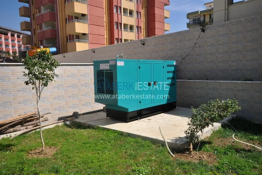 \ Apartment 2 + 1 furnished in a residential complex on the first coastline, Tosmur area - Alanya 17 