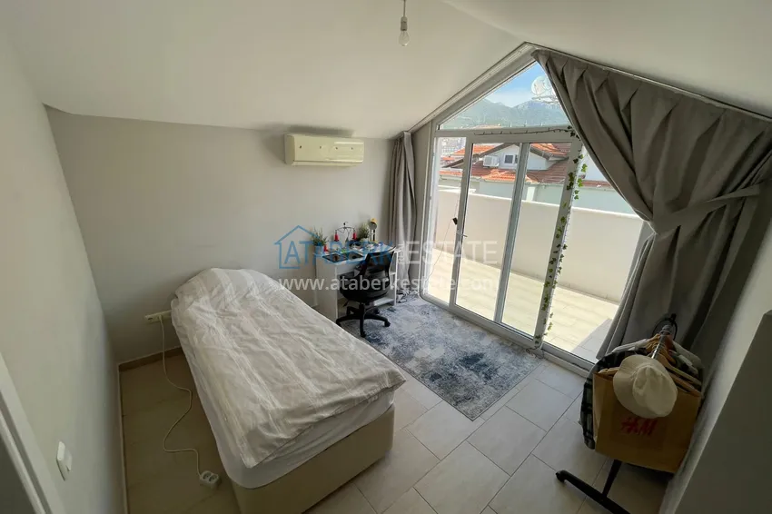 Purchase Duplex apartment in Alanya - Oba with furniture and mountain views, the area is open for residence permit 15 