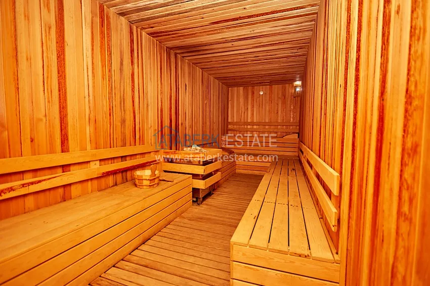 Apartment 2+1 with furniture and sea views in a complex with infrastructure, Oba district - Alanya 17 