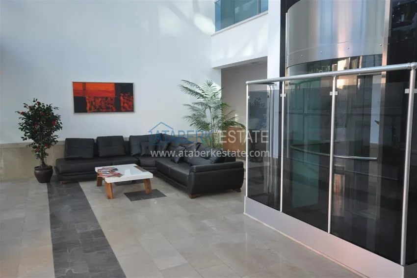 \ Apartment 2 + 1 furnished in a residential complex on the first coastline, Tosmur area - Alanya 24 