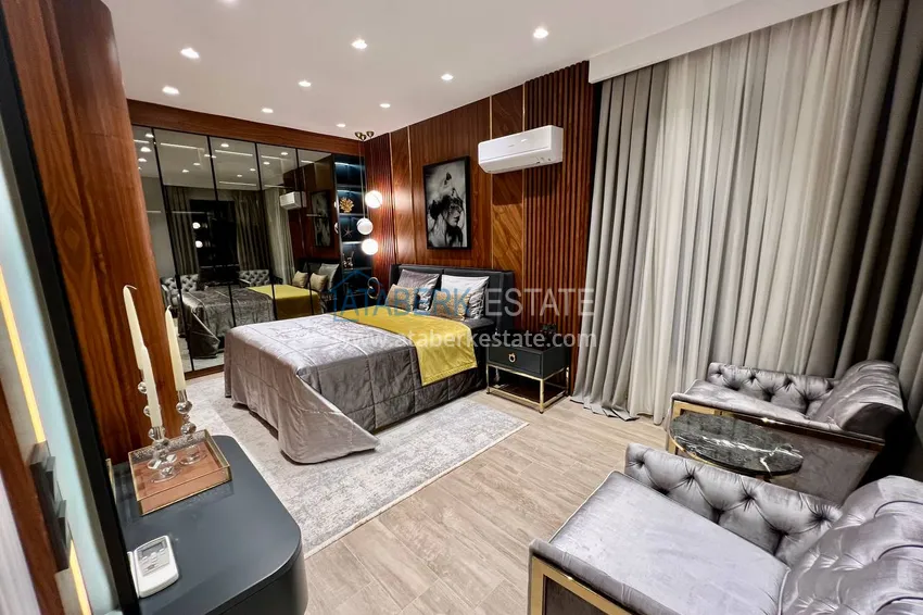 Purchase  View two-storey villa with luxurious furniture and sea view, Mahmutlar district - Alanya 20 