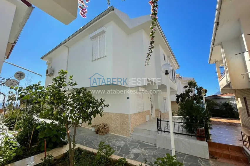 2+1 two-story villa with garden and sea view - Yeşilyoz district, Alanya  2 