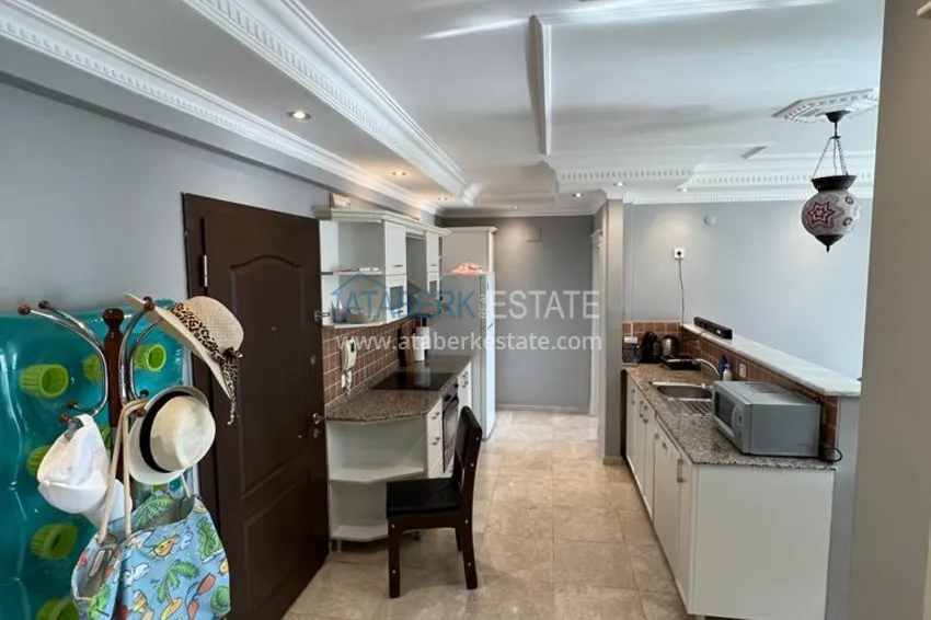 Purchase  Apartment 2+1 with furniture and sea views in a complex with infrastructure, Oba district - Alanya 1 