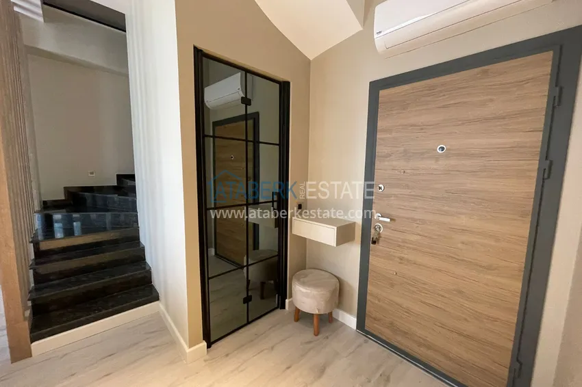Purchase 2+1 duplex with furniture and mountain views in a young modern complex, Oba district — Alanya 1