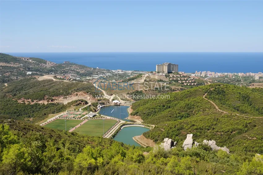 View two-storey villa with luxurious furniture and sea view, Mahmutlar district - Alanya 2 