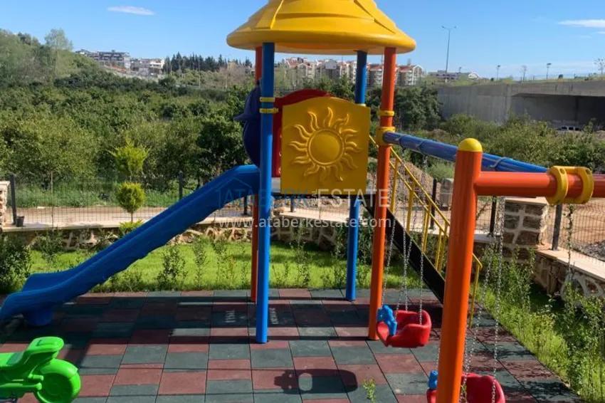 1+1 apartment with furniture and mountain views in a modern boutique complex, Oba district — Alanya 6 