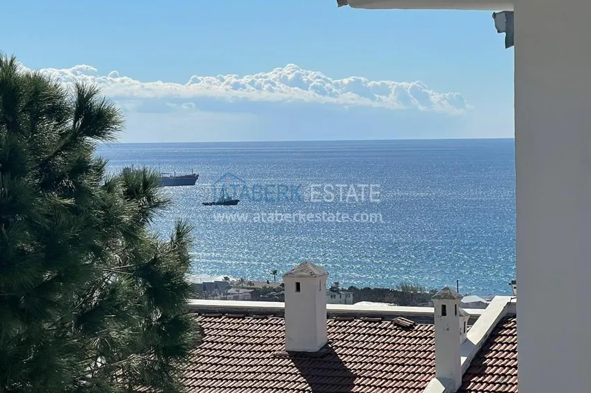 Purchase  2+1 two-story villa with garden and sea view - Yeşilyoz district, Alanya  17 