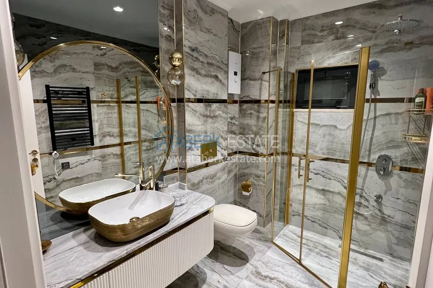 Purchase  View two-storey villa with luxurious furniture and sea view, Mahmutlar district - Alanya 23 