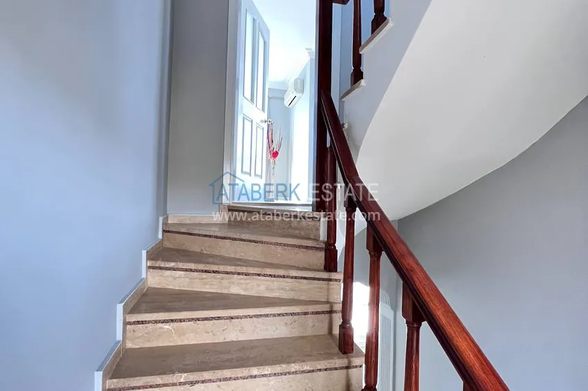 Purchase  Four-storey townhouse 3+2 with furniture and sea view — Alanya, Kestel 24 