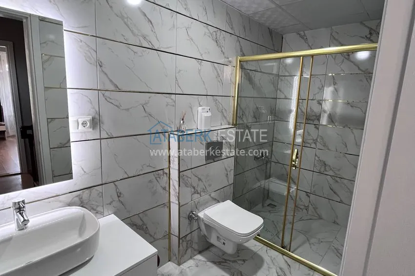 Purchase  Four-storey townhouse 3+2 with furniture and sea view — Alanya, Kestel 25 