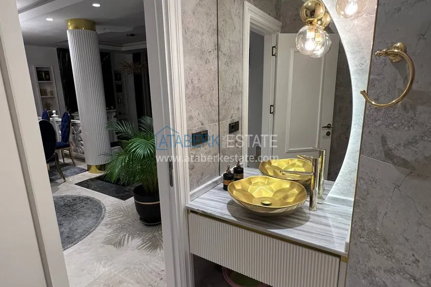 Purchase  View two-storey villa with luxurious furniture and sea view, Mahmutlar district - Alanya 28 