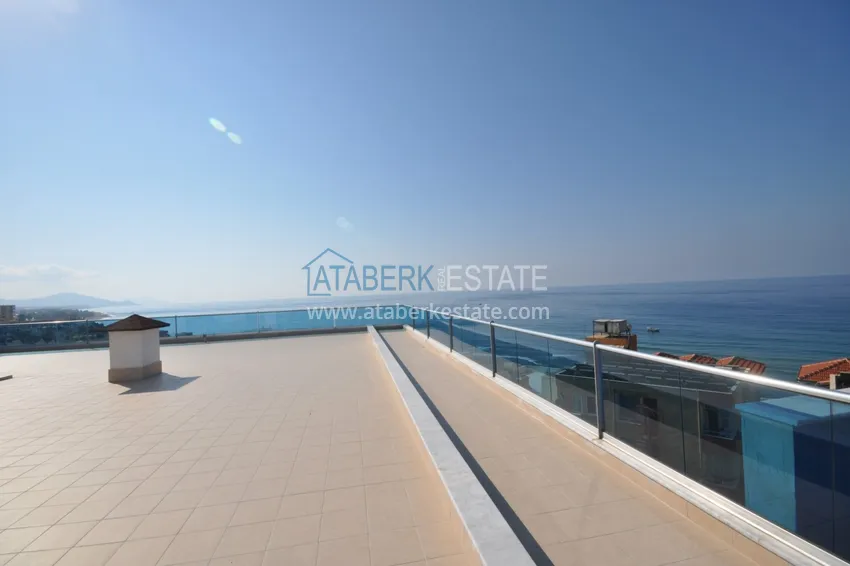 \ Apartment 2 + 1 furnished in a residential complex on the first coastline, Tosmur area - Alanya 31 