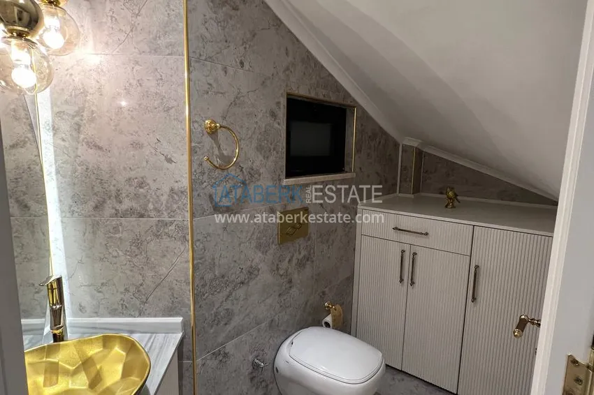 Purchase  View two-storey villa with luxurious furniture and sea view, Mahmutlar district - Alanya 29 