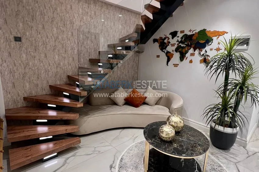 Purchase  View two-storey villa with luxurious furniture and sea view, Mahmutlar district - Alanya 30 