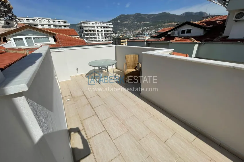 Purchase Duplex apartment in Alanya - Oba with furniture and mountain views, the area is open for residence permit 30 