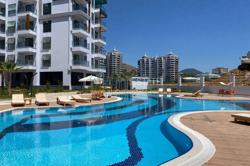 Apartment 1 + 1 furnished with sea views in a new complex, Mahmutlar area - Alanya 3 