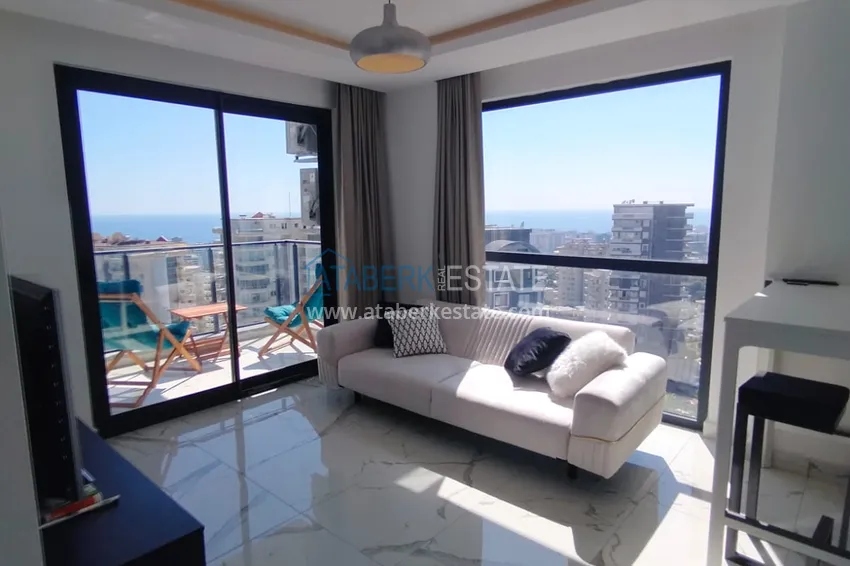 Purchase  Apartment 1 + 1 furnished with sea views in a new complex, Mahmutlar area - Alanya 2 