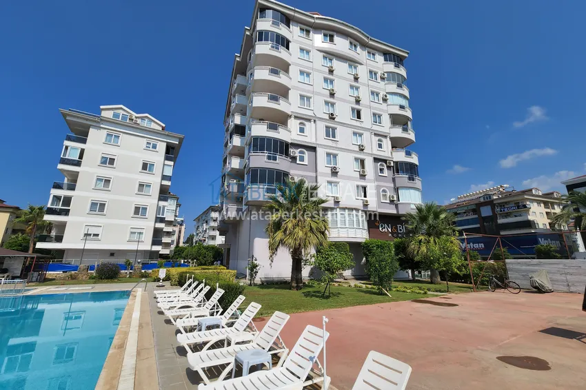 Apartment 2+1 with furniture and sea views in a complex with infrastructure, Oba district - Alanya 3 