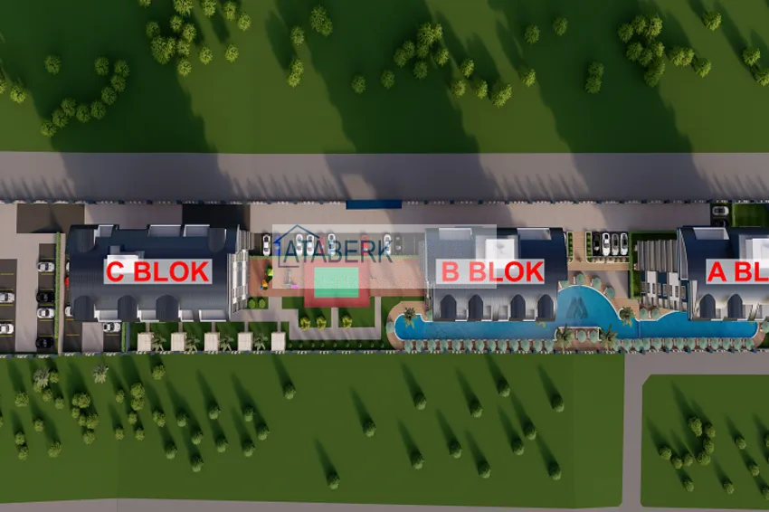 Apartments at the final stage of construction in a large-scale complex with hotel infrastructure - Alanya, Payallar 4 